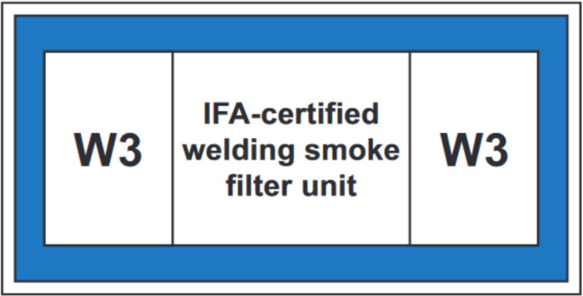 W3 IFA-certified welding smoke unit